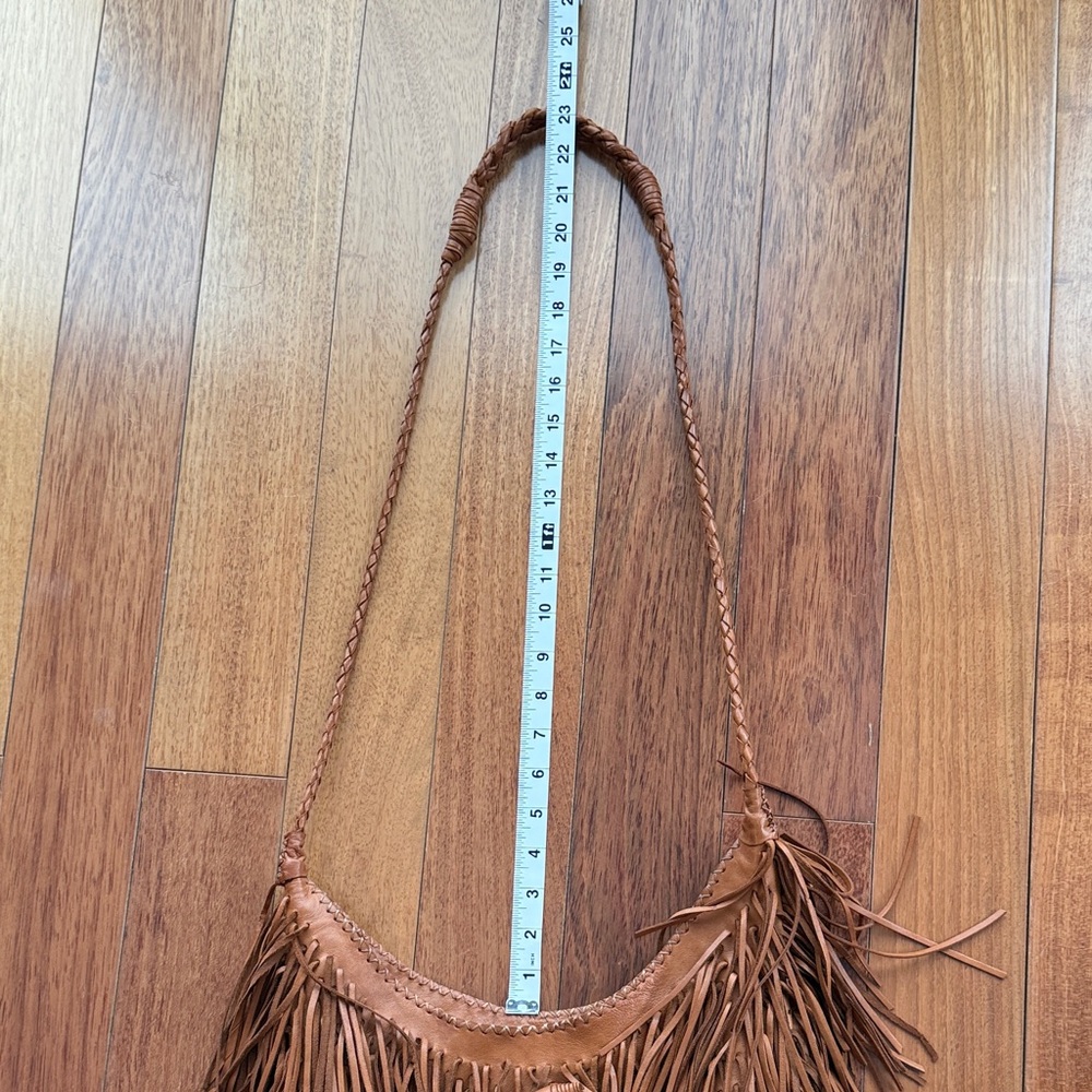 Boho Fringe Shoulder Bag - Tan
Perfect condition!! Like new!!! - Picture 10 of 11